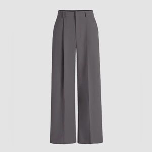 MID RISE STRAIGHT LEG PLEATED TROUSER